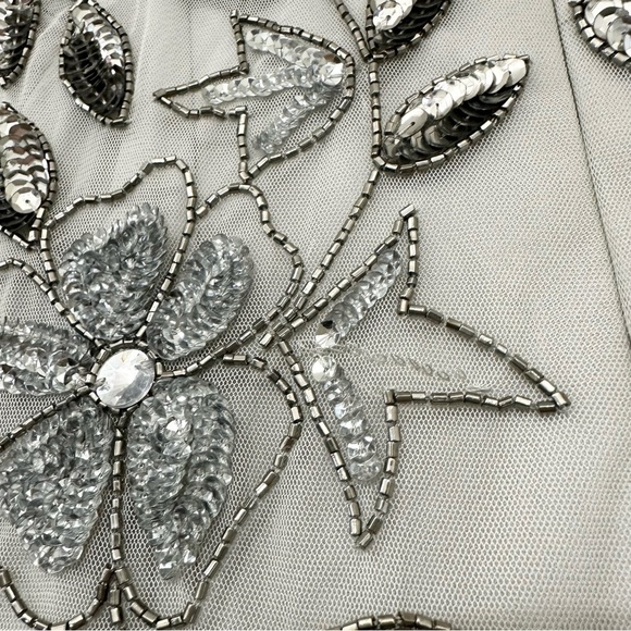 Adrianna Papell Women's Floral Beaded Godet Gown - Picture 9 of 16